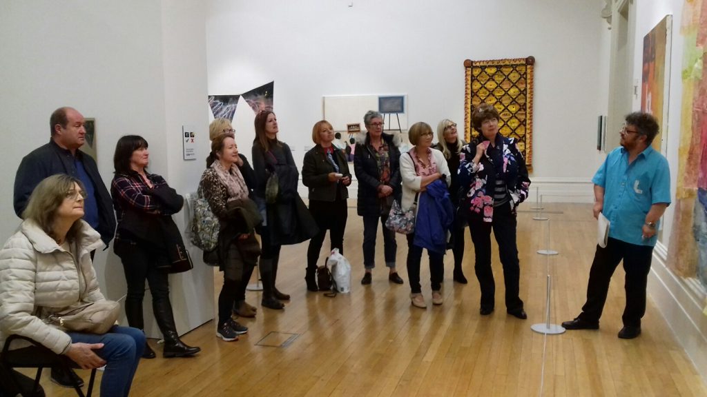 beginners, art class, merseyside, members on a visit to the walker art gallery, liverpool